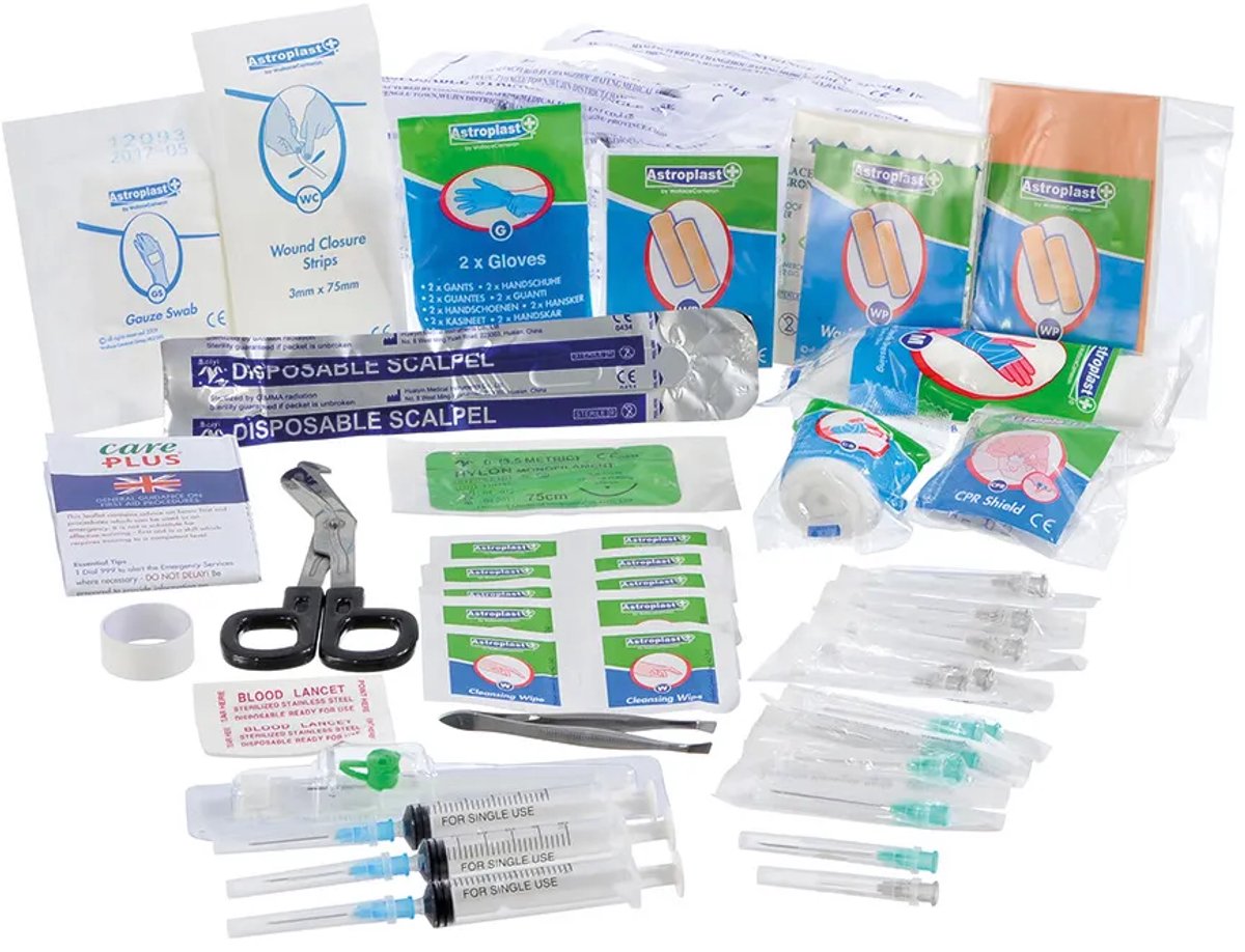 Care Plus ehbo kit - Adventurer - First Aid Kit - 72 items - ehbo set voor wandelen, thuis of auto – foto 5