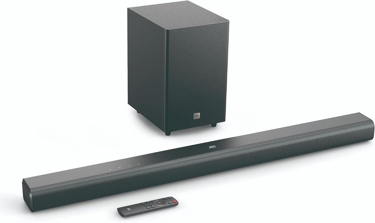 Soundbar met subwoofer - Home cinema - Film en muziek - Draadloze streaming - 250W vermogen - Zwart