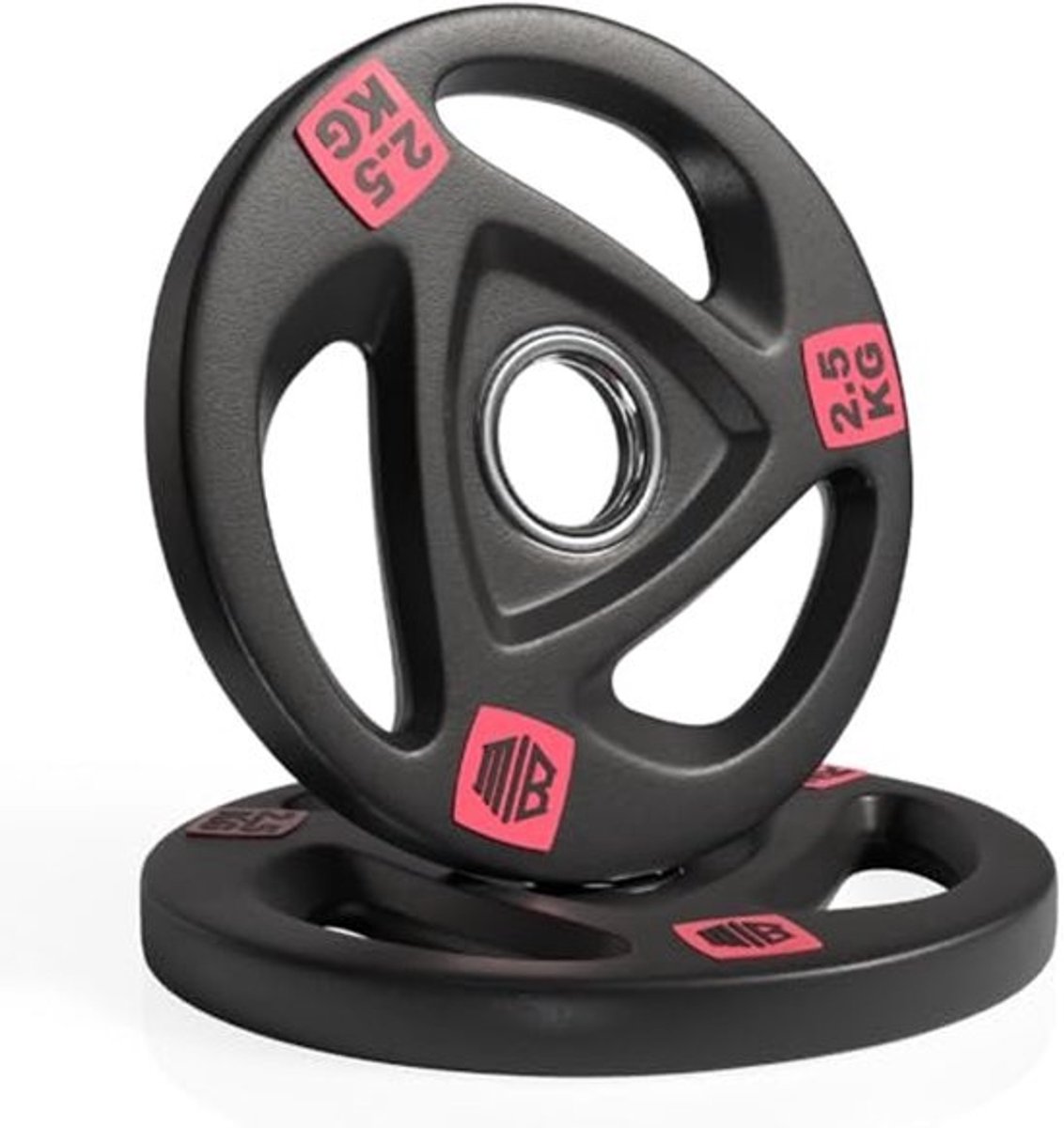 Olympische halterschijven van ijzer 30mm 50mm met handgreep voor krachttraining 2,5kg 5kg 10kg 15kg 20kg