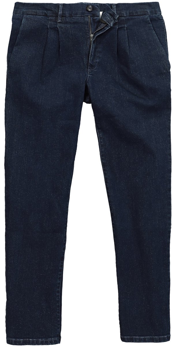 JP 1880 - Heren - Chino-jeans FLEXNAMIC® denim Buik-Fit tot maat 72 - Donkerblauw denim - Maat 52