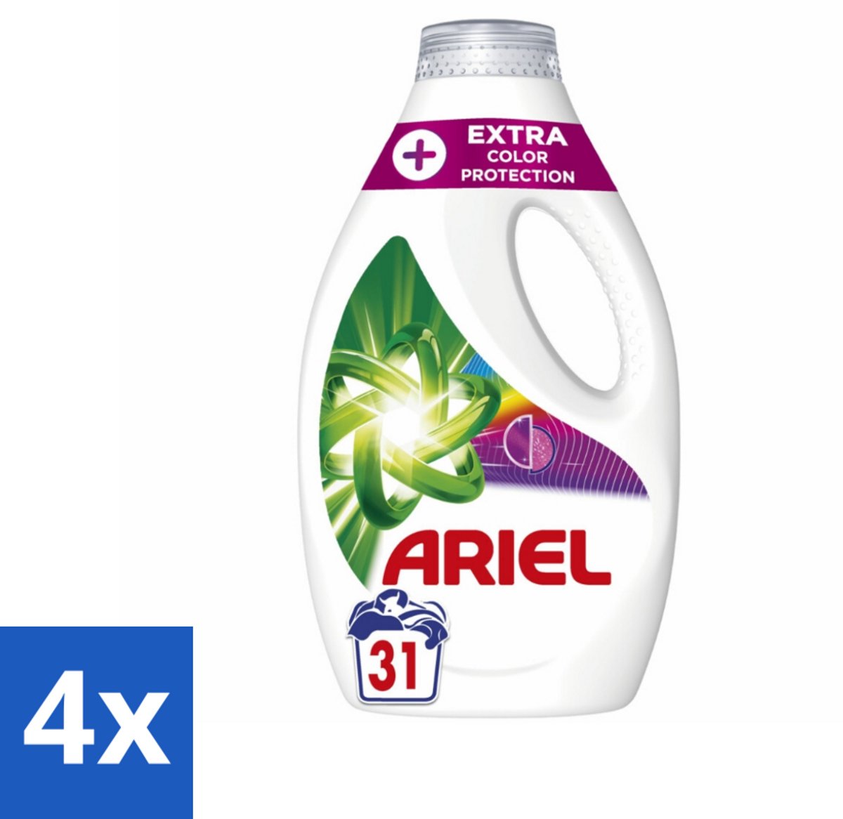 4 x Ariel Original - Extra Kleurbescherming - Vloeibaar Wasmiddel - Gekleurde Was - 31 Wasbeurten - Wasmiddel - Gekleurde Was - Kleurbescherming - Vloeibaar Wasmiddel - Ariel