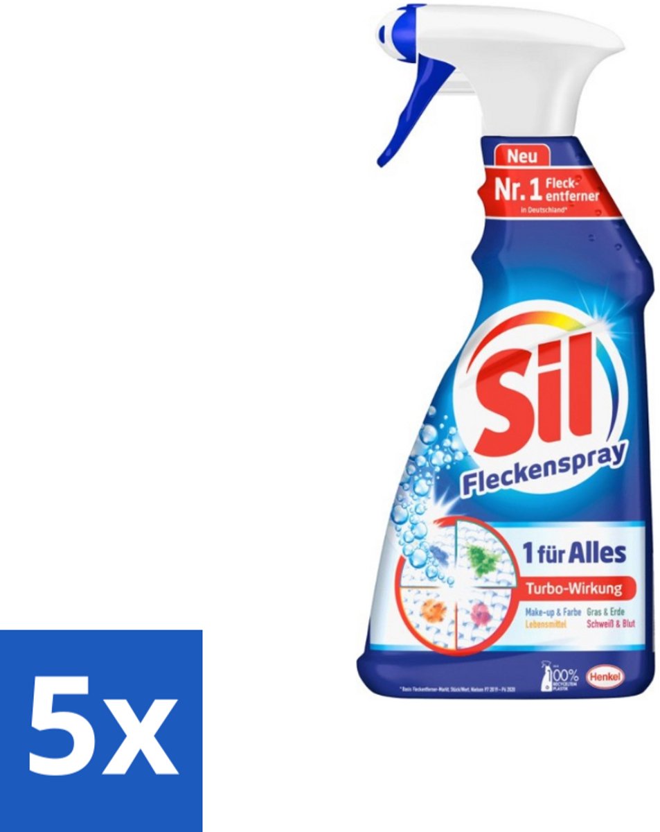 Sil - Vlekverwijderaar - Spray - 500 ml - Bulkverpakking - 5 stuks