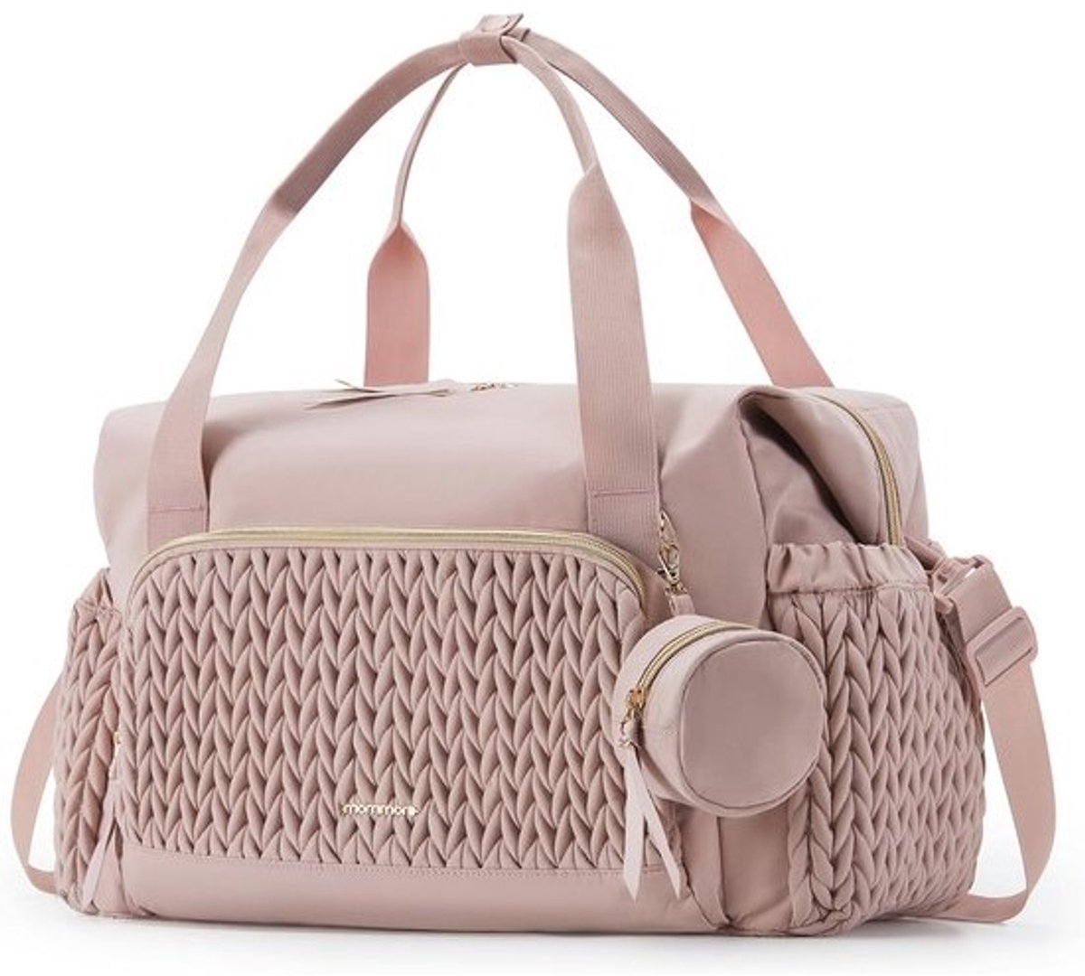 Grote Luiertas Tote voor Reizen - Ruime Baby Tas met Fopspeen Geval en Luierverschoningspad