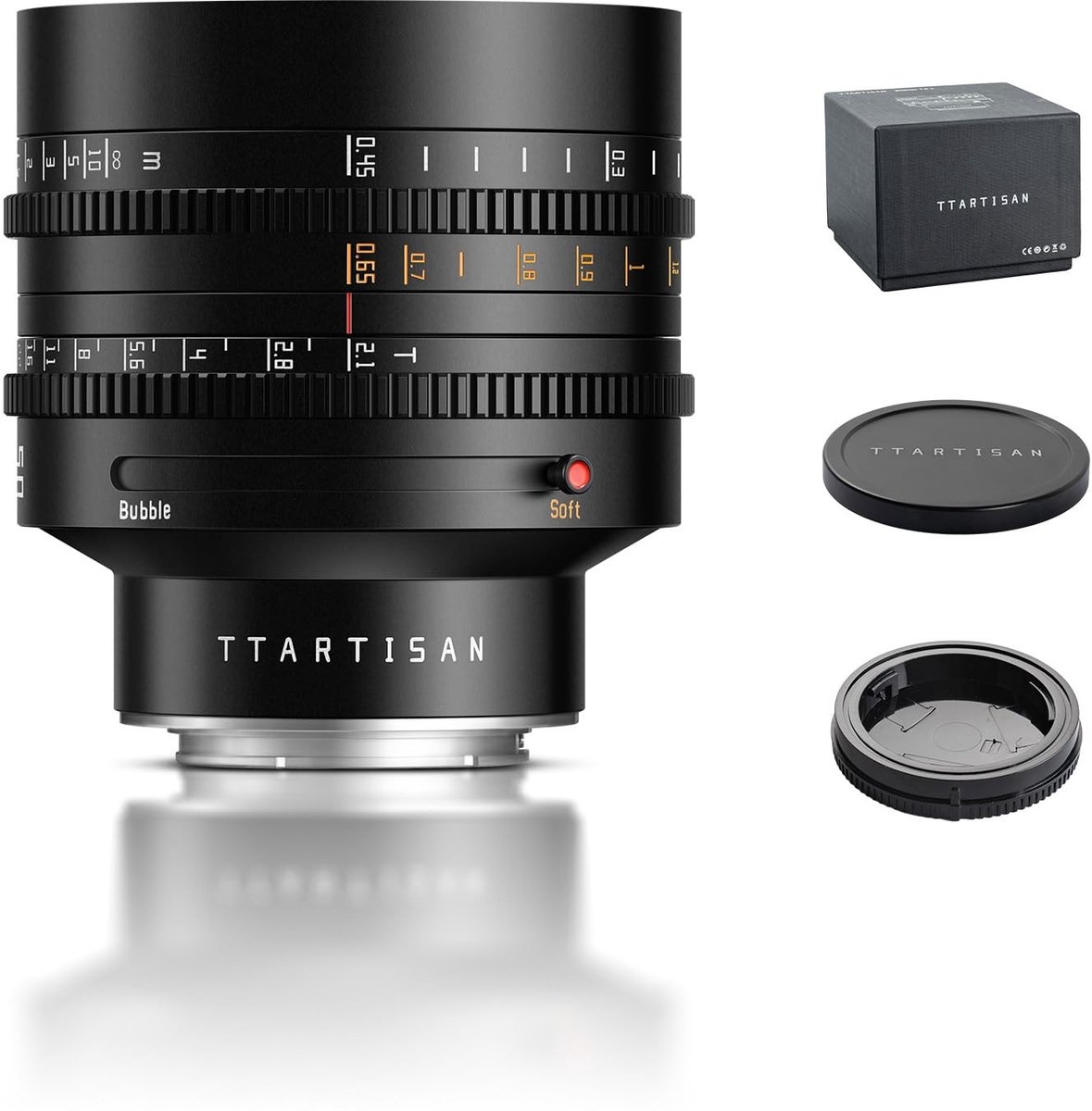 Solidchoice - 50 mm T2.1 cine-objectief - Handmatige scherpstelling voor E-mount