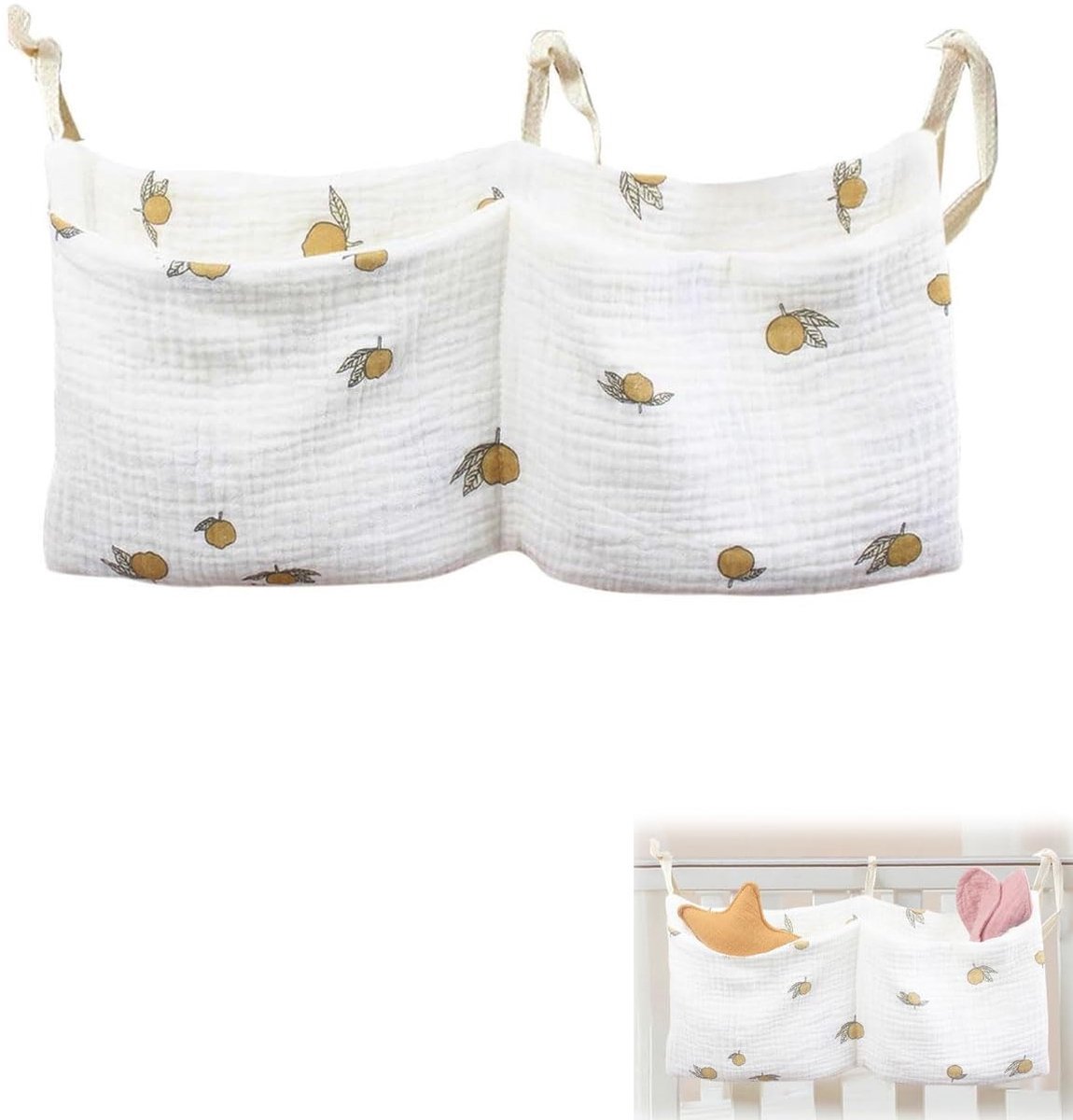 Solidchoice - Organizer voor Babybed met Opbergzakken