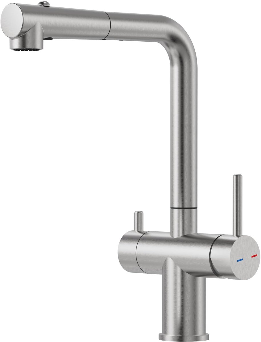 Solidchoice - 3-Weg Keukenkraan met 360° Rotatie en Waterfilter
