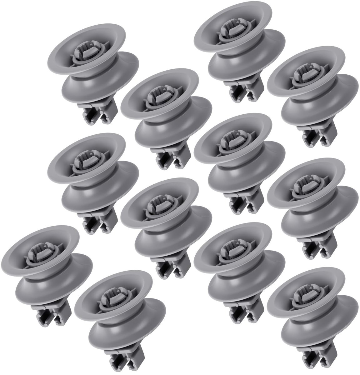Solidchoice - 12 Stuks Universale Vervangwielen voor Vaatwasser Mand