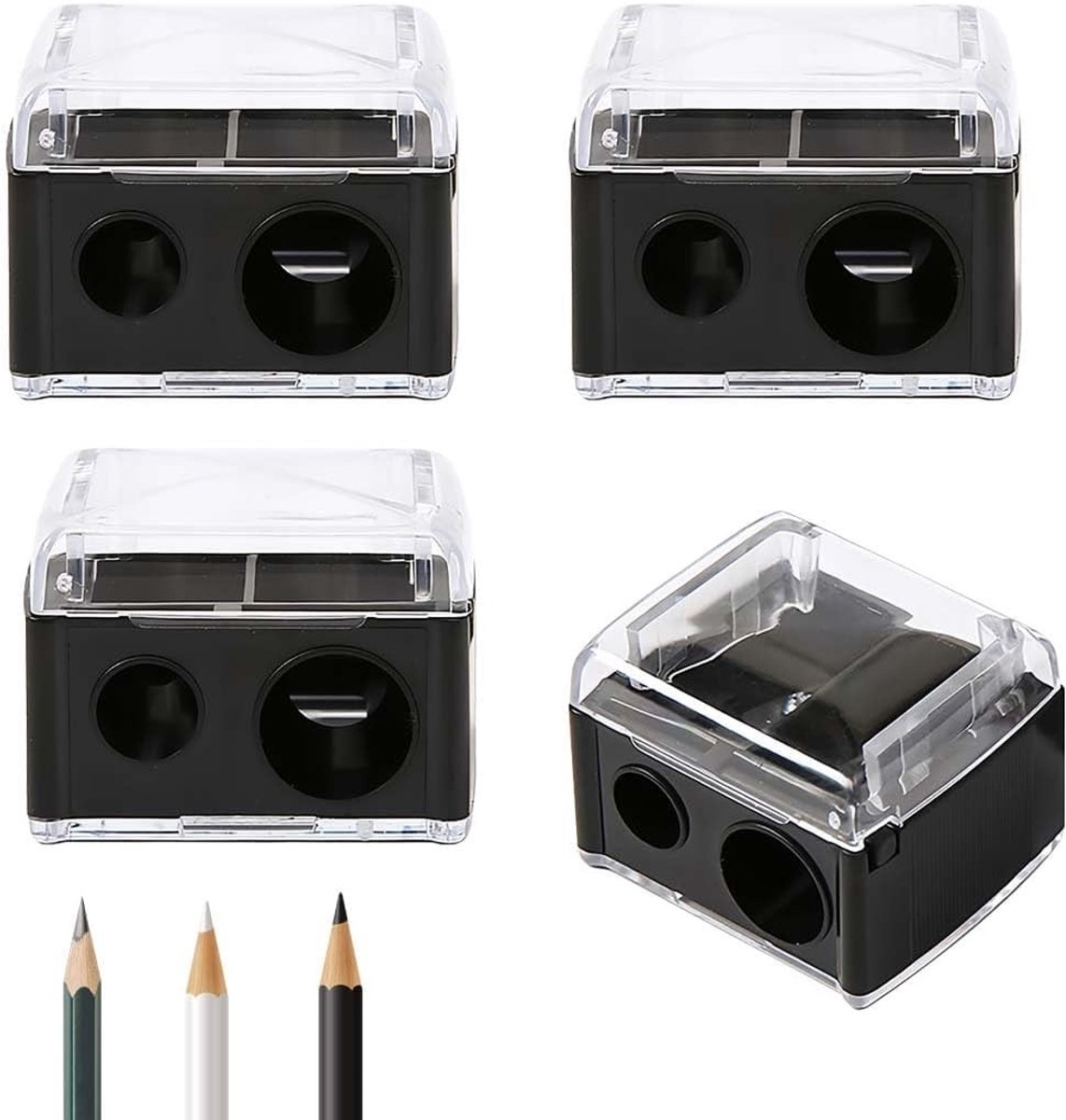 Dubbele slijpers voor cosmetische potloden - Perfect voor eyeliner, lippenstift en make-up accessoires