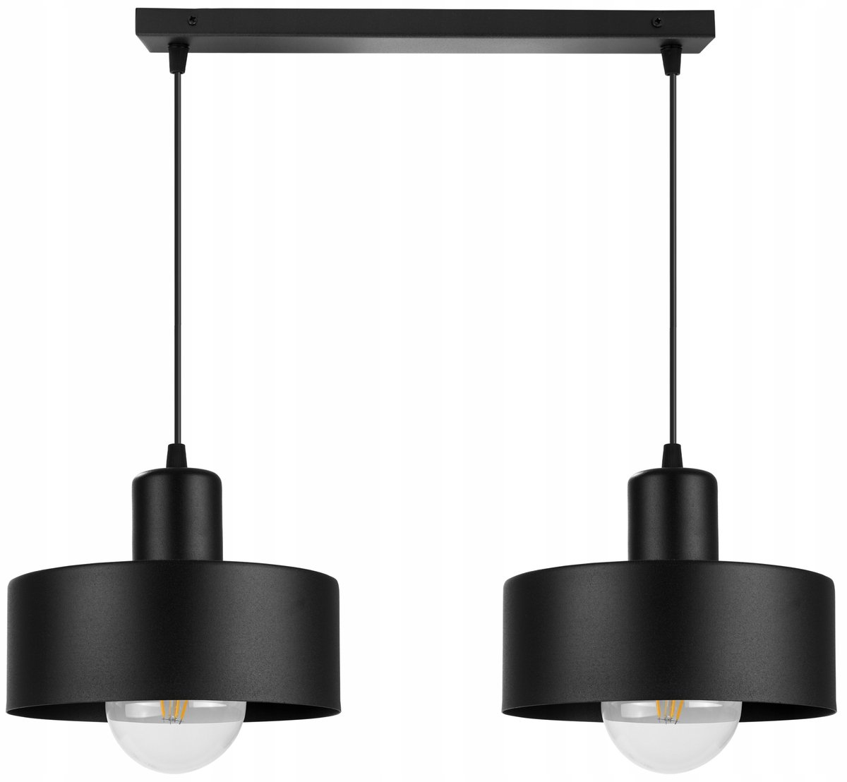 Moderne Zwarte/Witte Hanglamp voor Boven Tafel of Keuken - E27