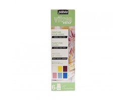 Pebeo Vitrea 160 Initiatieset Pastelkleuren 6 x 20 ml.