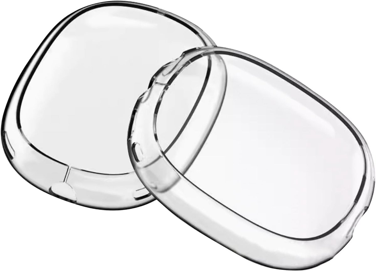 Dunne, schokbestendige en krasbestendige hoes voor USB C hoofdtelefoons - Bescherming voor AirPods Max, lichtgewicht en transparant ontwerp met accessoires voor over-ear gebruik