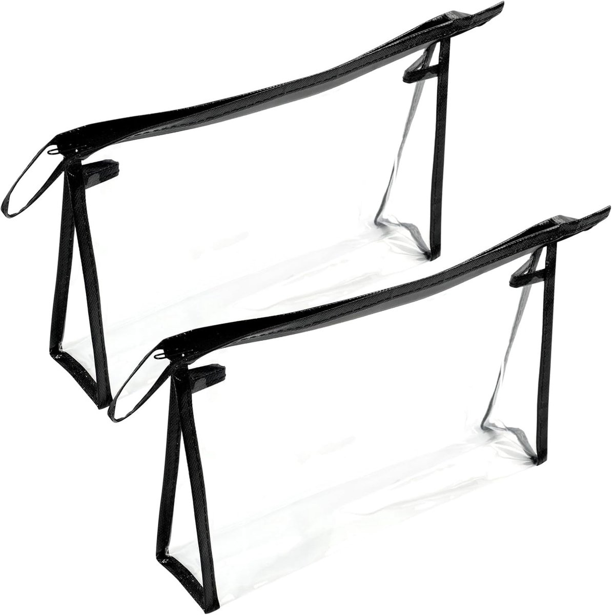 Cosmeticatas - Transparant - 24,5 x 16 cm - Waterdichte Toilettas voor Handbagage - Voor Dames en Heren