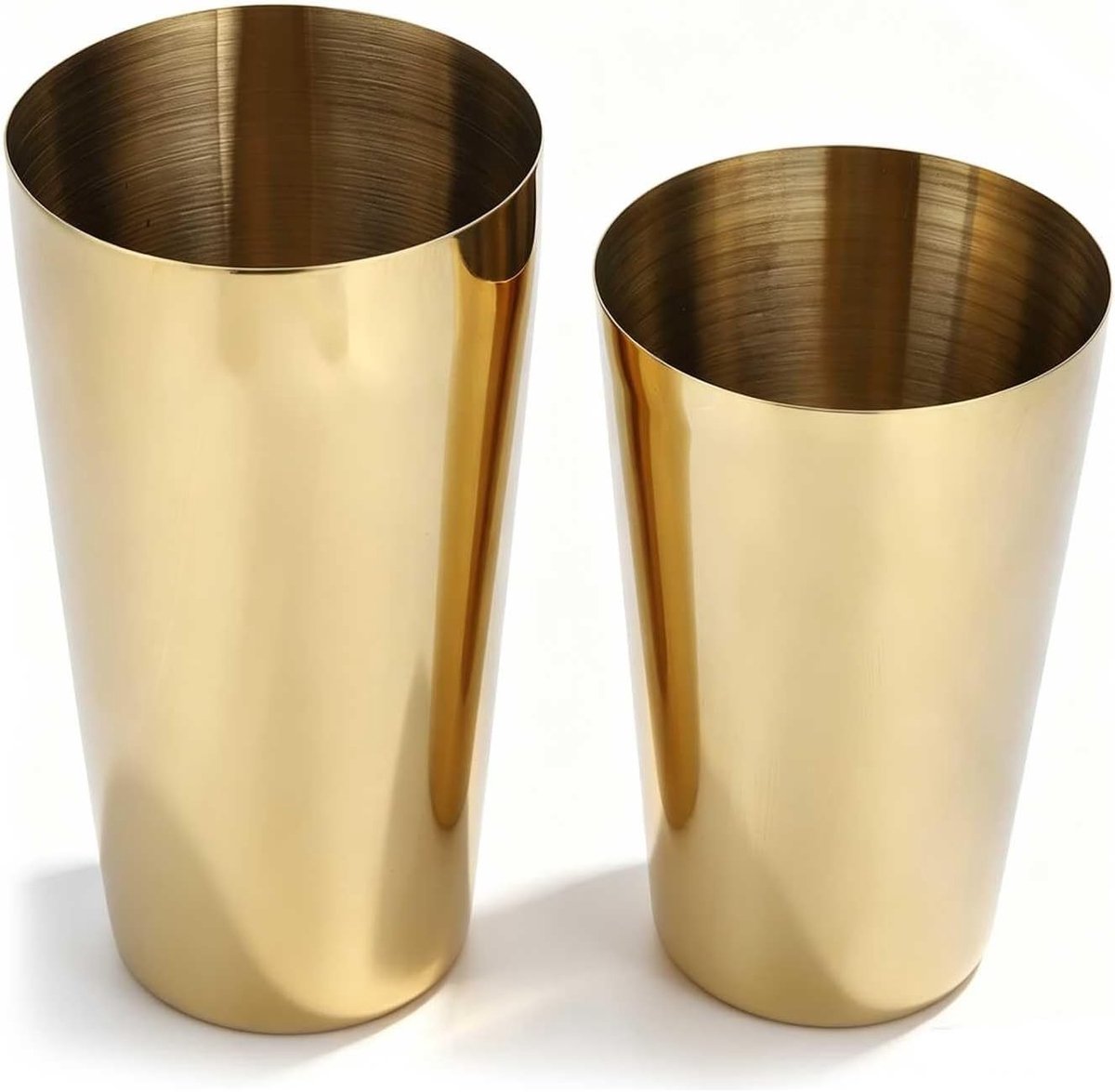 Cocktailshaker - Goud - 17 oz / 26 oz - RVS Boston Shaker - Voor Bartending en Home Bar