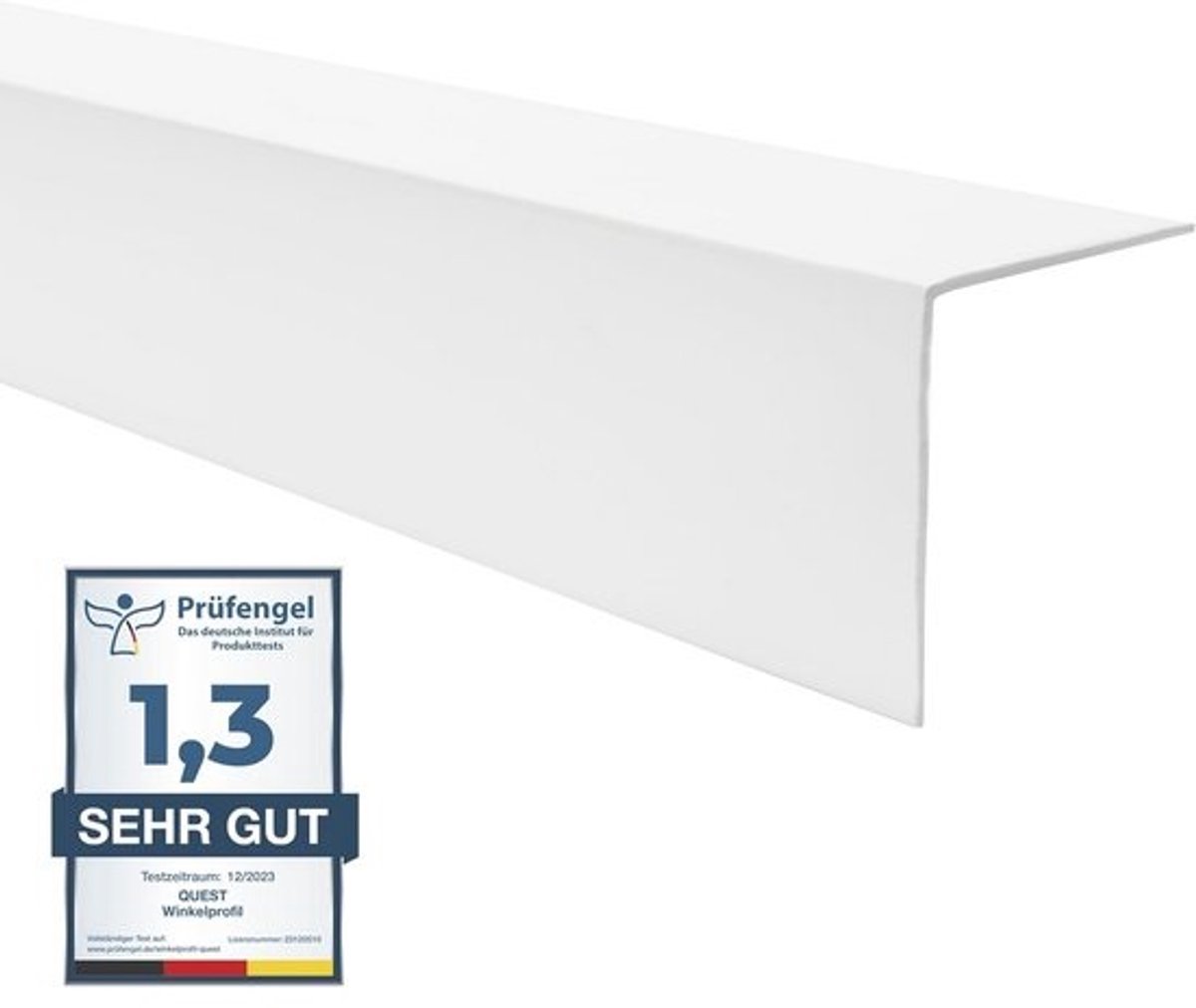 Hoekprofiel PVC Zonder Plakband - Rand- en Hoekbescherming 35x35 mm 200 cm Wit