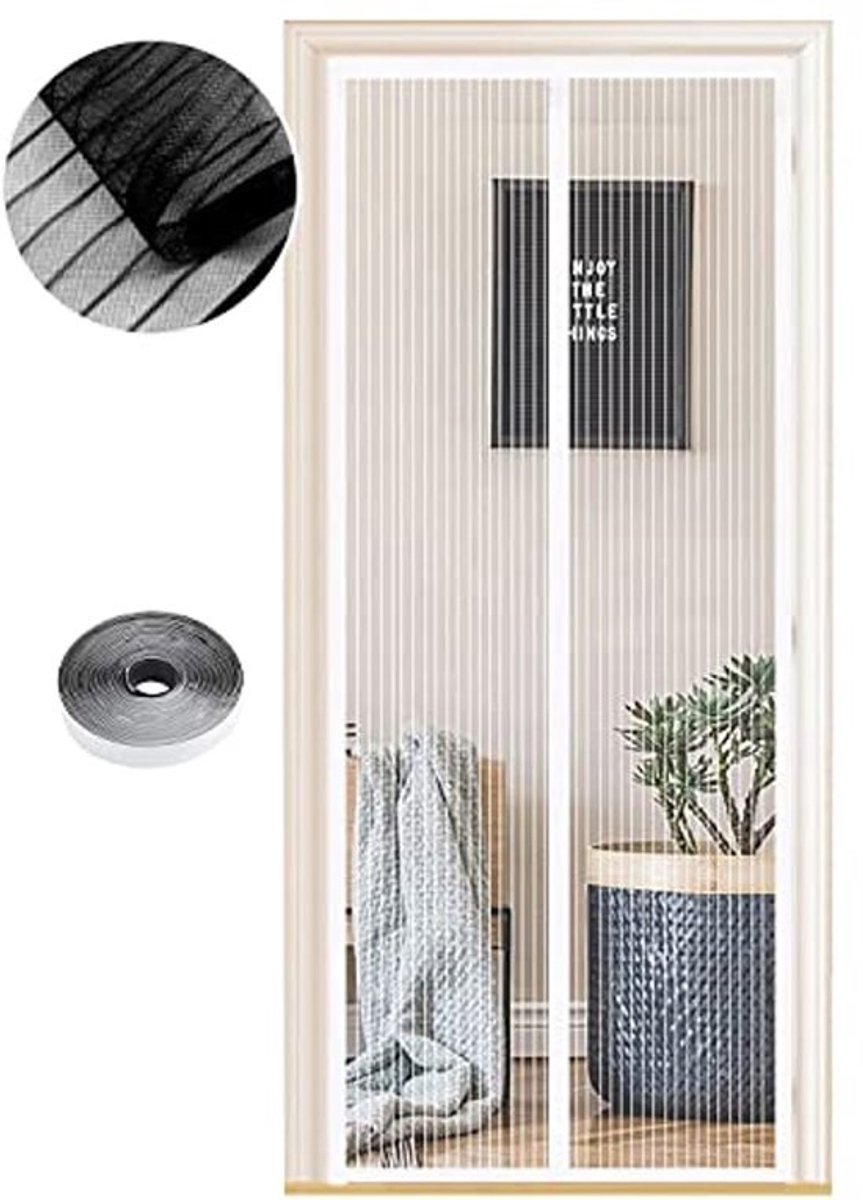 Magnetisch Vliegengaas 80x220 cm - Muggennet Hordeur voor Balkondeur en Terrasdeur