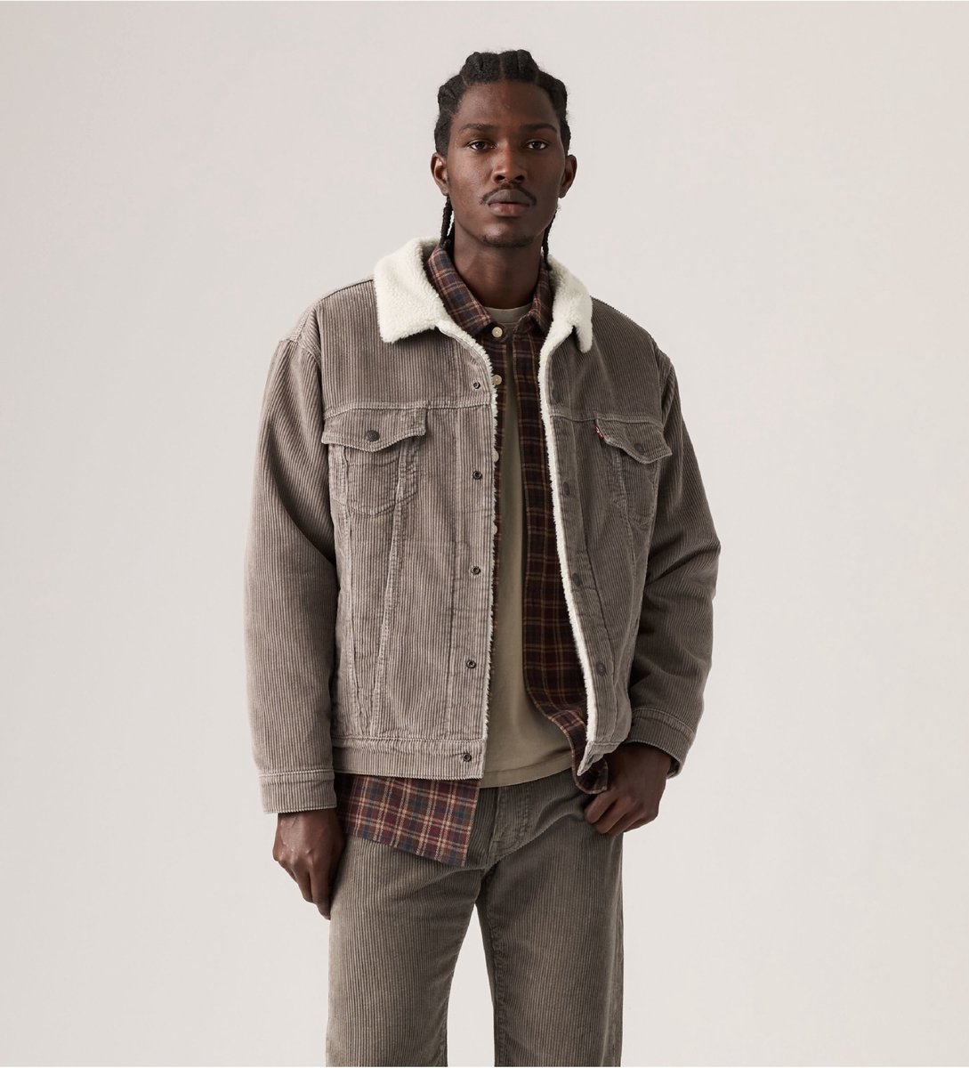 Levi’s Trucker Jacket met Losse Pasvorm Beige