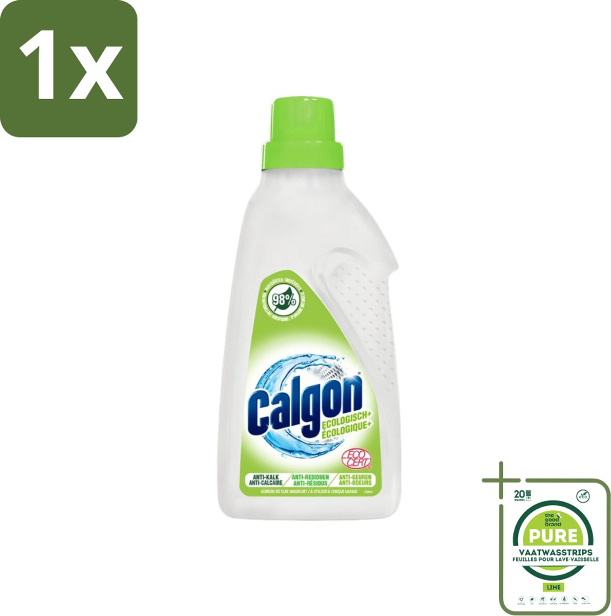 1 x Calgon - Wasmachinereiniger - Gel - 750ml - 15 Wasbeurten - Wasmachinereiniger - Wasmachine Schoonmaken - Kalkaanslag - Vuilophoping - Wasmachine Onderhoud