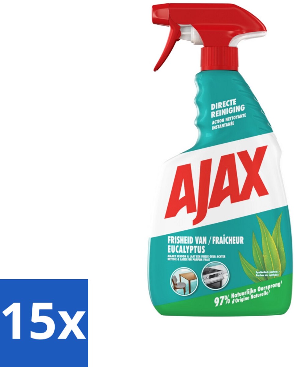 Ajax – Multi-Purpose Spray – Eucalyptus – 750 ml - Bulkverpakking - 15 stuks