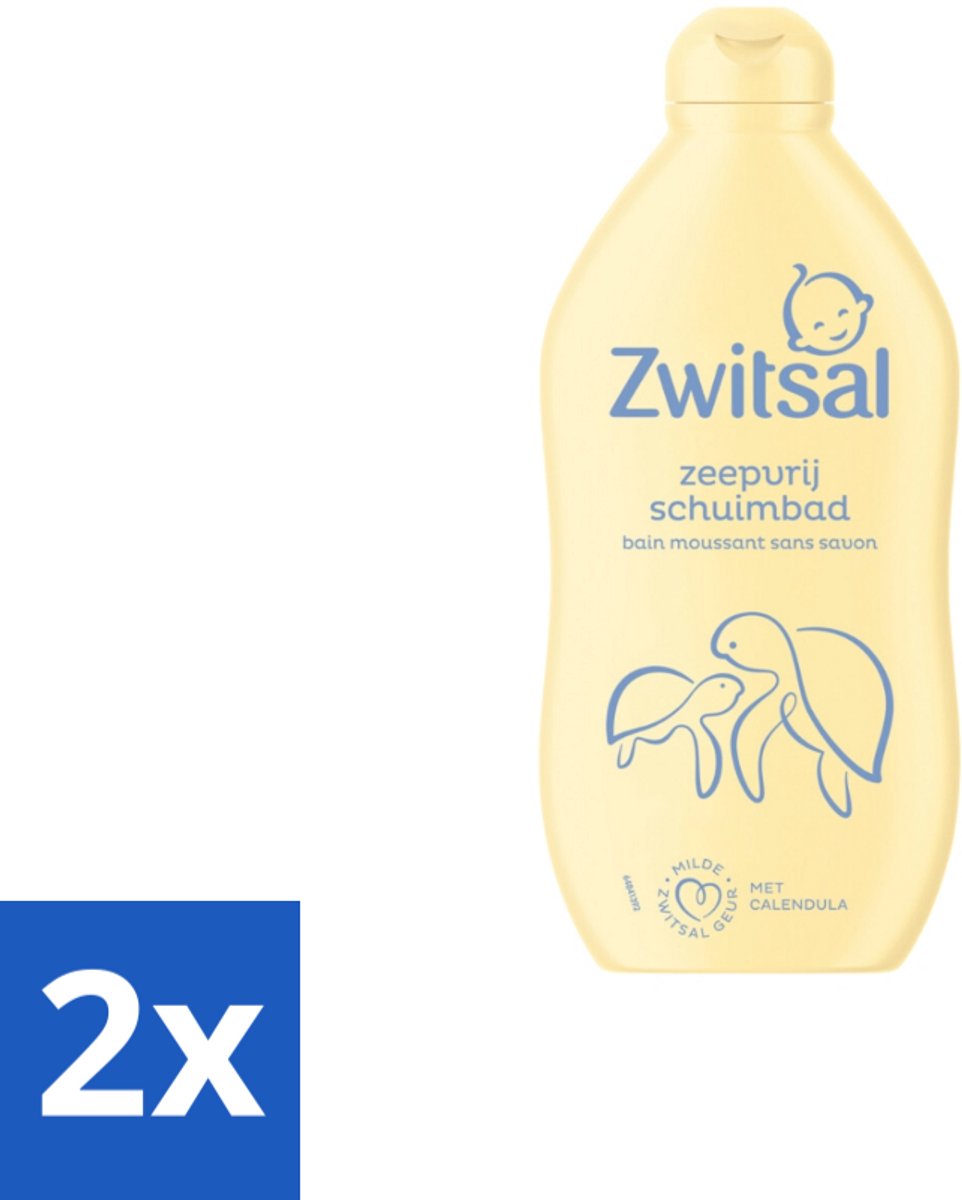 2 x Zwitsal – Schuimbad – Zeepvrij – 400 ml - Babybad - Zwitsal Schuimbad - Zeepvrij Schuimbad - Babyhuid Verzorging - Calendula Bad