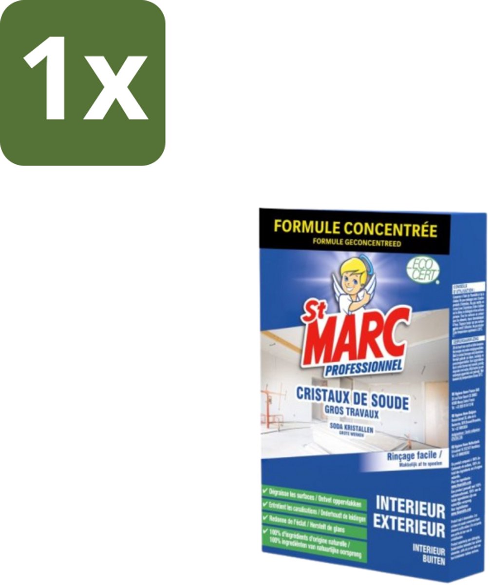 St. Marc – Multireiniger Poeder – Professioneel Sodakristallen – 1 kg - 1 stuk