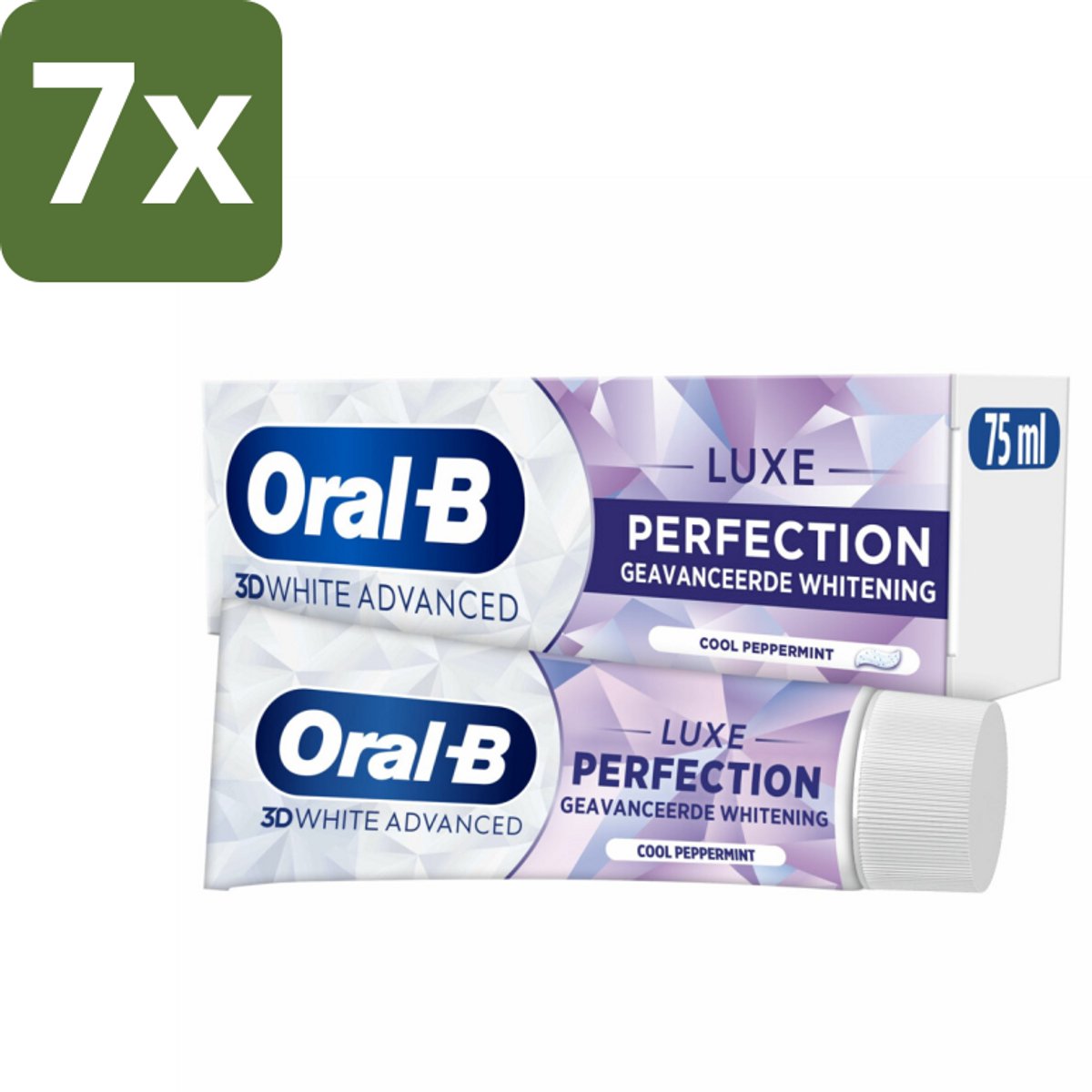 7 x Oral B - Tandpasta - 3D White Advanced - Luxe Perfection - 75ml - Koffiezetapparaat