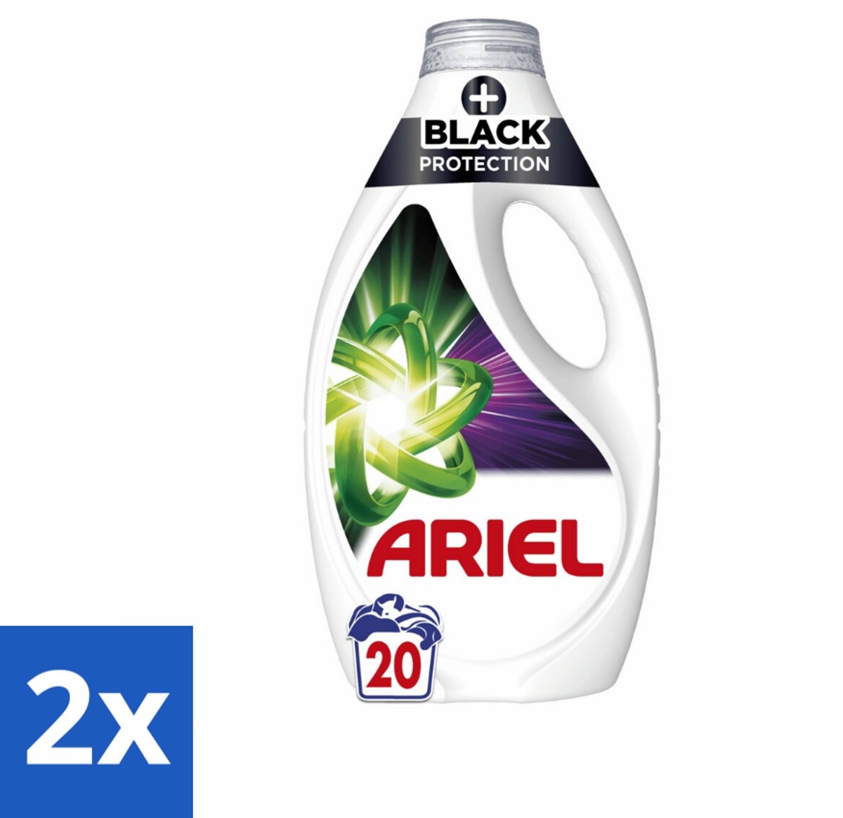2 x Ariel – +Revita Black – Vloeibaar Wasmiddel – 900 ml - Donkere Kleuren Beschermen - Kleurbescherming - Vlekverwijdering - Coudwasformule - Wasmiddel Voor Zwart