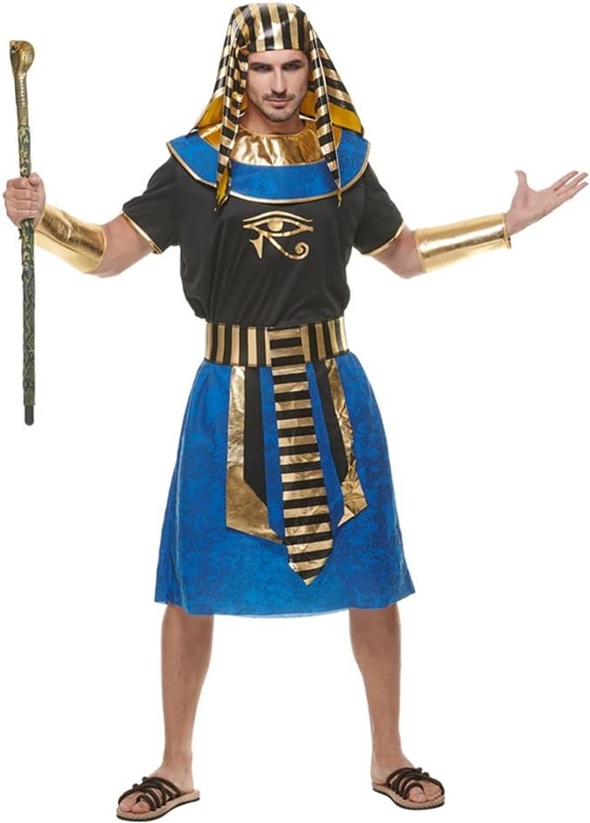 Historisch Kostuum voor Mannen als Egyptische Farao - Perfect voor Feestjes en Theatrale Voorstellingen