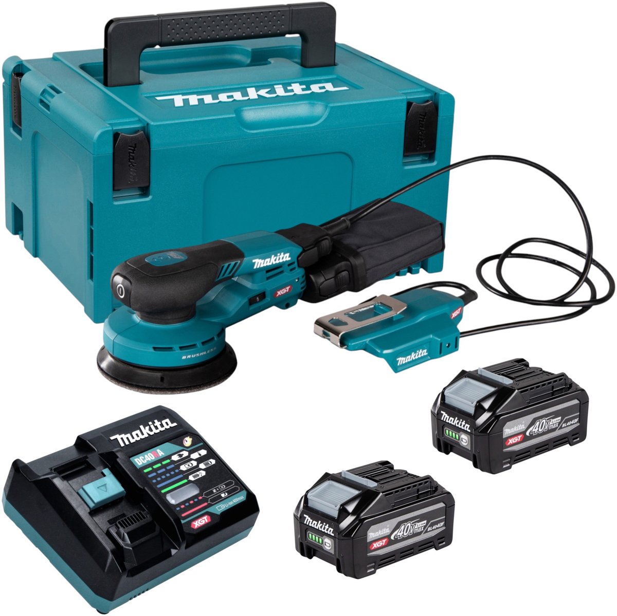 Makita BO 003 CGZ Accuschuurmachine 40 V max. 125 mm 3,0 mm slag Brushless Solo - zonder accu, zonder lader