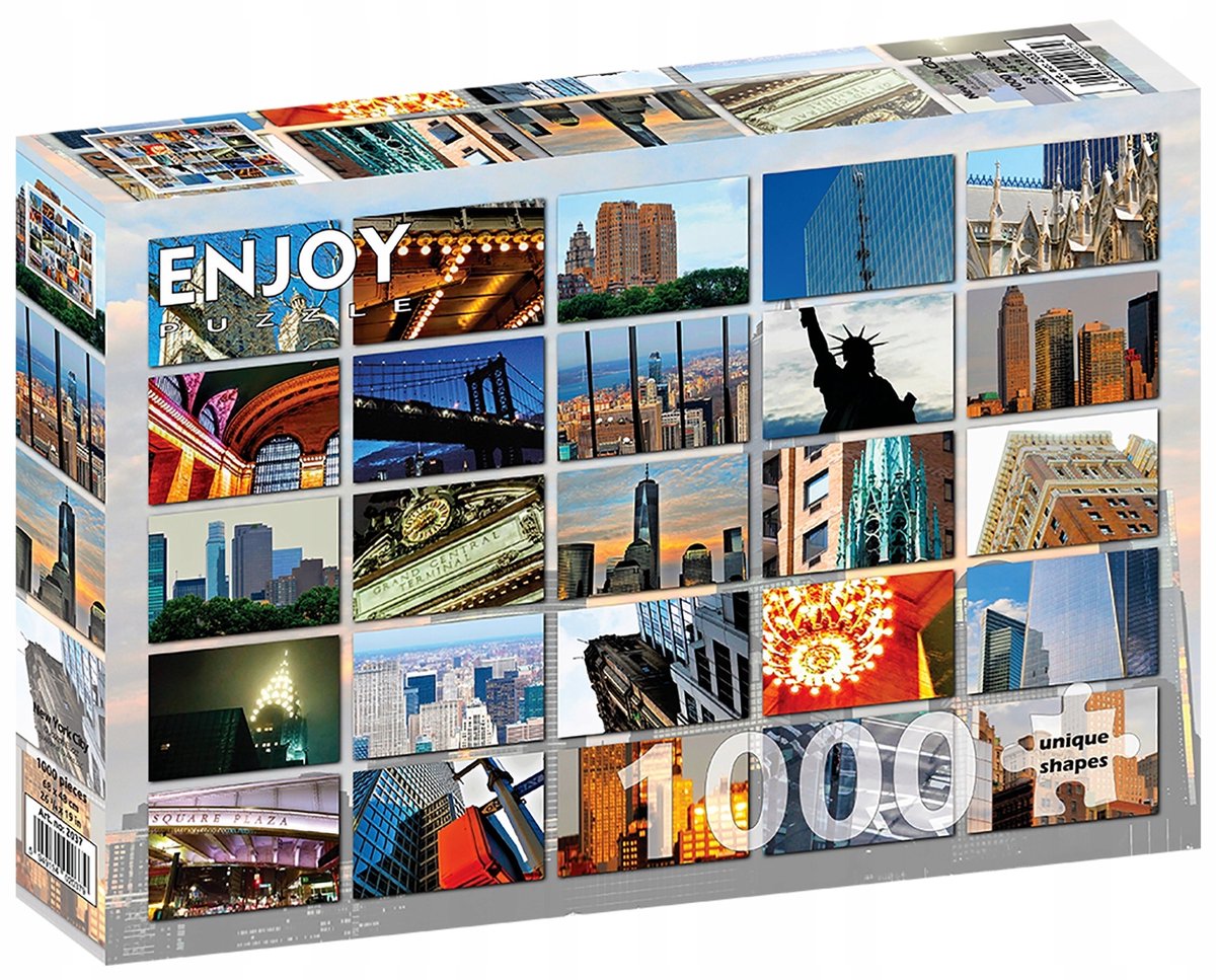 Puzzel 1000 Stukken: New York Stadsgezicht - Ontspannend Puzzelspel