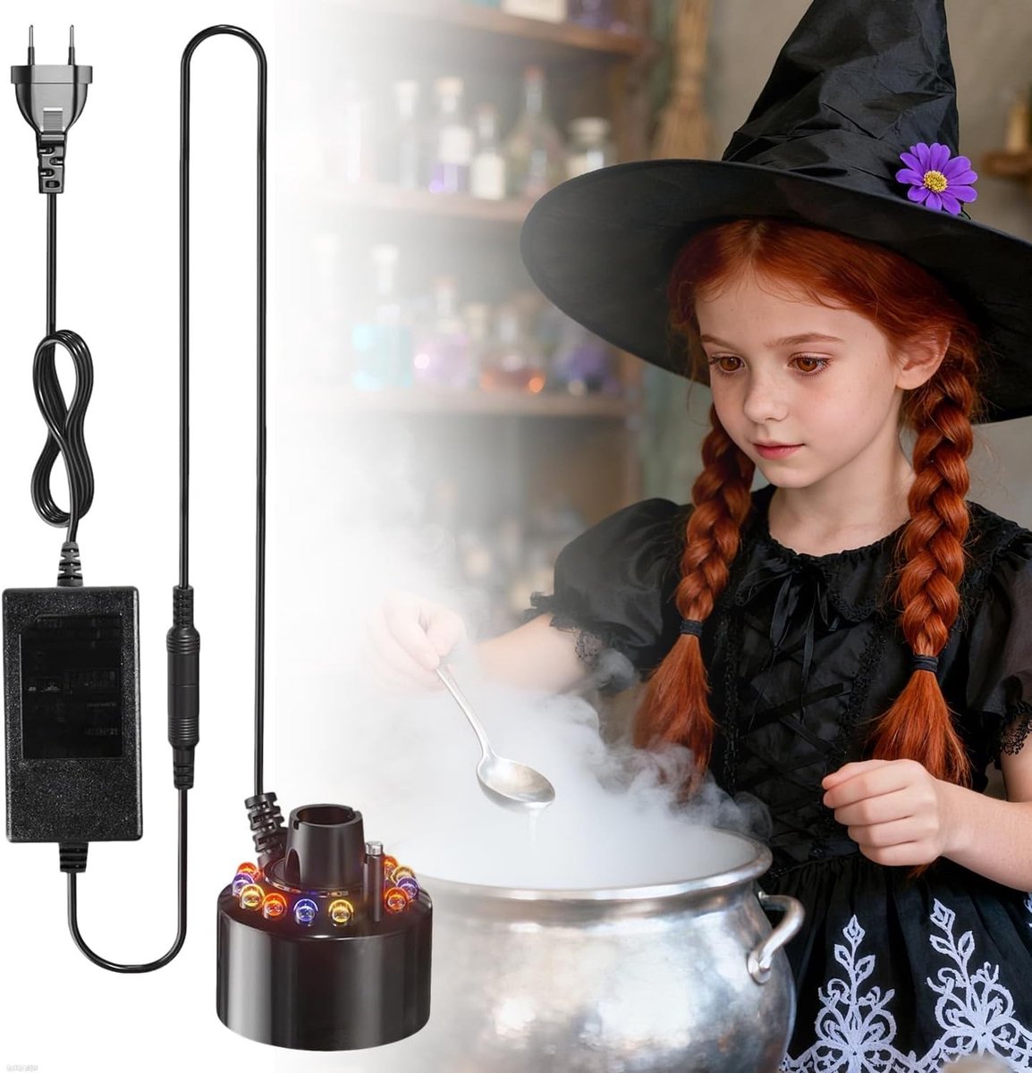 Mistmaker - Multicolor - 12 LED Lampen - Ultrasone Verstuiver voor Vijver en Fontein