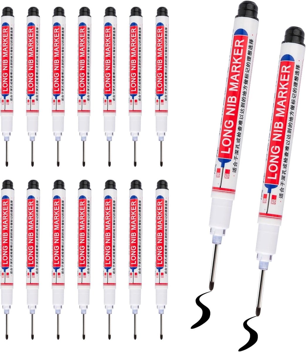 16 Stuks Diepte Markers voor Boorgaten, 22mm Hooglighters voor Karton, Glas, Hout en Tegels, Ideaal voor Precisie en Markeren