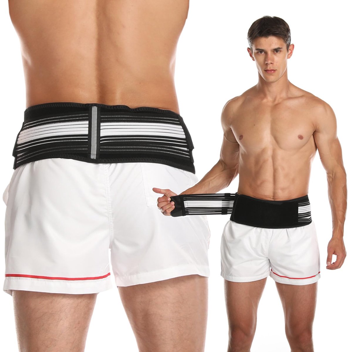 Verhoogde Sacroiliac Hip Riem voor Vrouwen en Mannen die Sciatic verlichten, Triple Strength Plus,Pelvic, Lower Back - ShopVlot