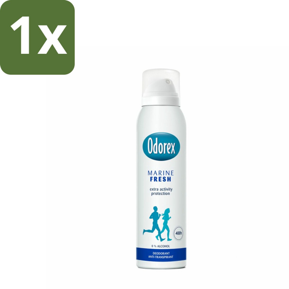 1 x Odorex Deodorant Spray Marine Fresh 150 ml - Marine Fresh Deodorant - Deodorant Spray - Frisheid - Zweetvermindering - Geur