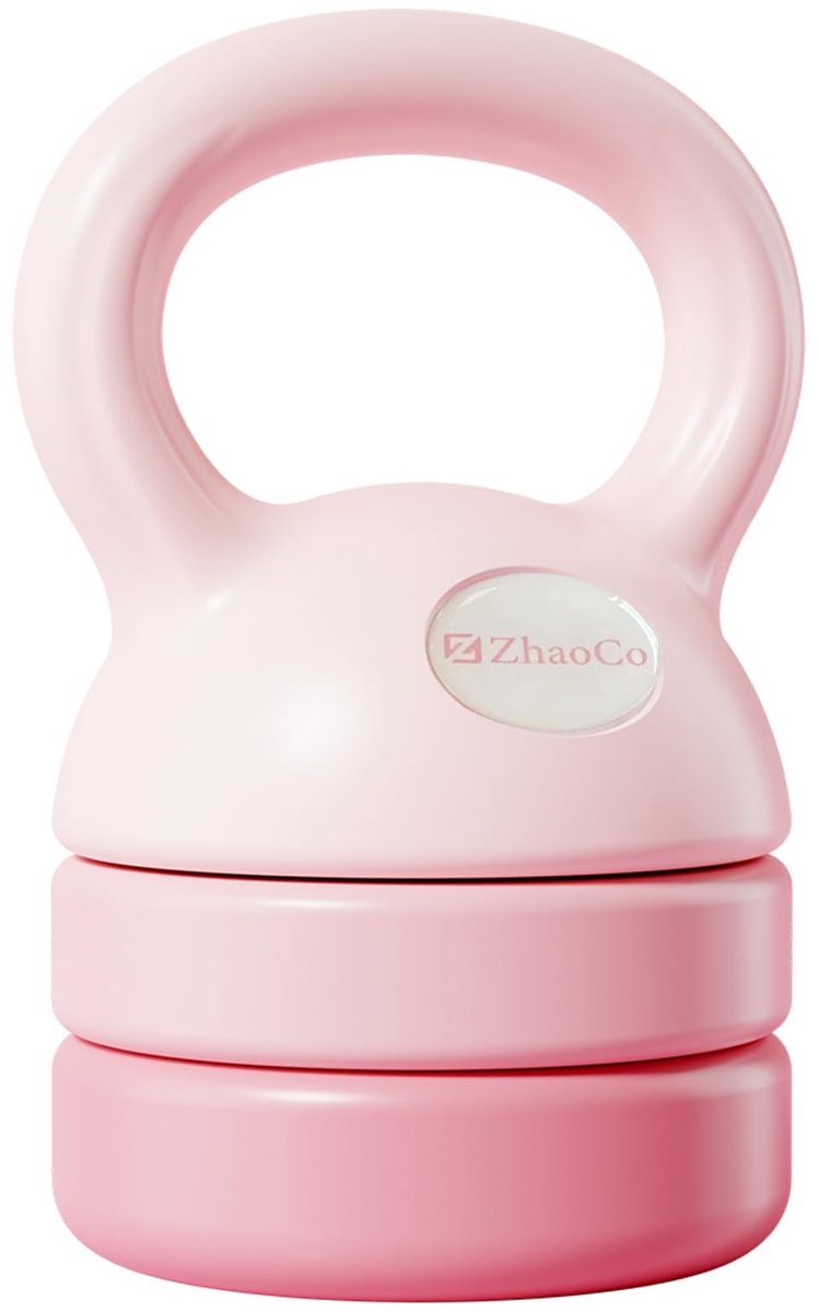 Solidchoice - Verstelbare Kettlebell voor Vrouwen, 12 lb, Lichtroze