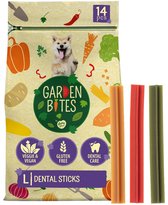 duvoplus Garden Bites - Dental Sticks Hondensnacks - Hondensnoepjes - Vegetarisch & Glutenvrij - Large 14st