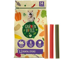 duvoplus Garden Bites - Dental Sticks Hondensnacks - Hondensnoepjes - Vegetarisch & Glutenvrij - Large 14st