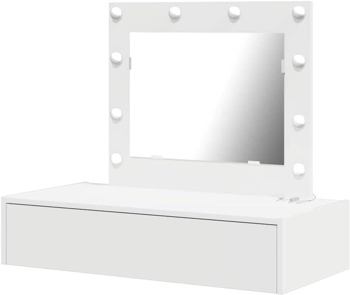Toilettafel - Kaptafel dresser - Make-up aanbrengen - Matte vinger-afstotend - 83 x 40 x 70 cm - Wit