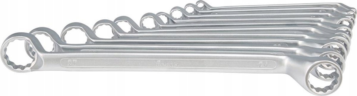 Set van 10 dubbele ringsleutels, 6-27mm, merkloos