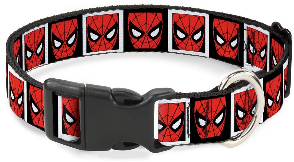 Elzusha - Hondenhalsband met Plastic Clip en Spiderman Ontwerp