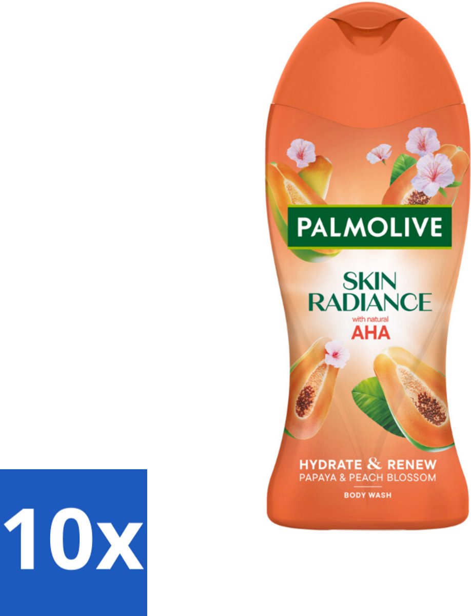 Palmolive – Douchegel – Skin Radiance Papaya Peach – 250 ml - Bulkverpakking - 10 stuks
