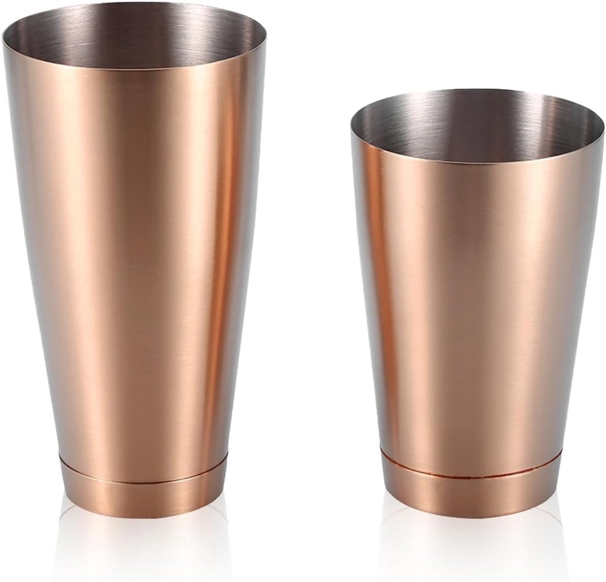 Roestvrijstalen cocktailshaker voor perfecte martini's, barmanaccessoires en thuisgebruik in roségoud