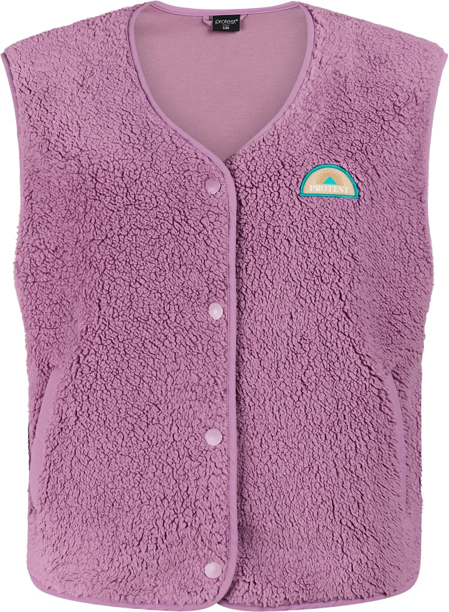 Protest PRTTosha - Bodywarmer Dames - Teddy - Drukknopen