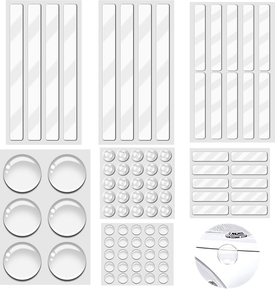 Elzusha - 84 Stuks Transparante Siliconen Meubelbumper Pads
