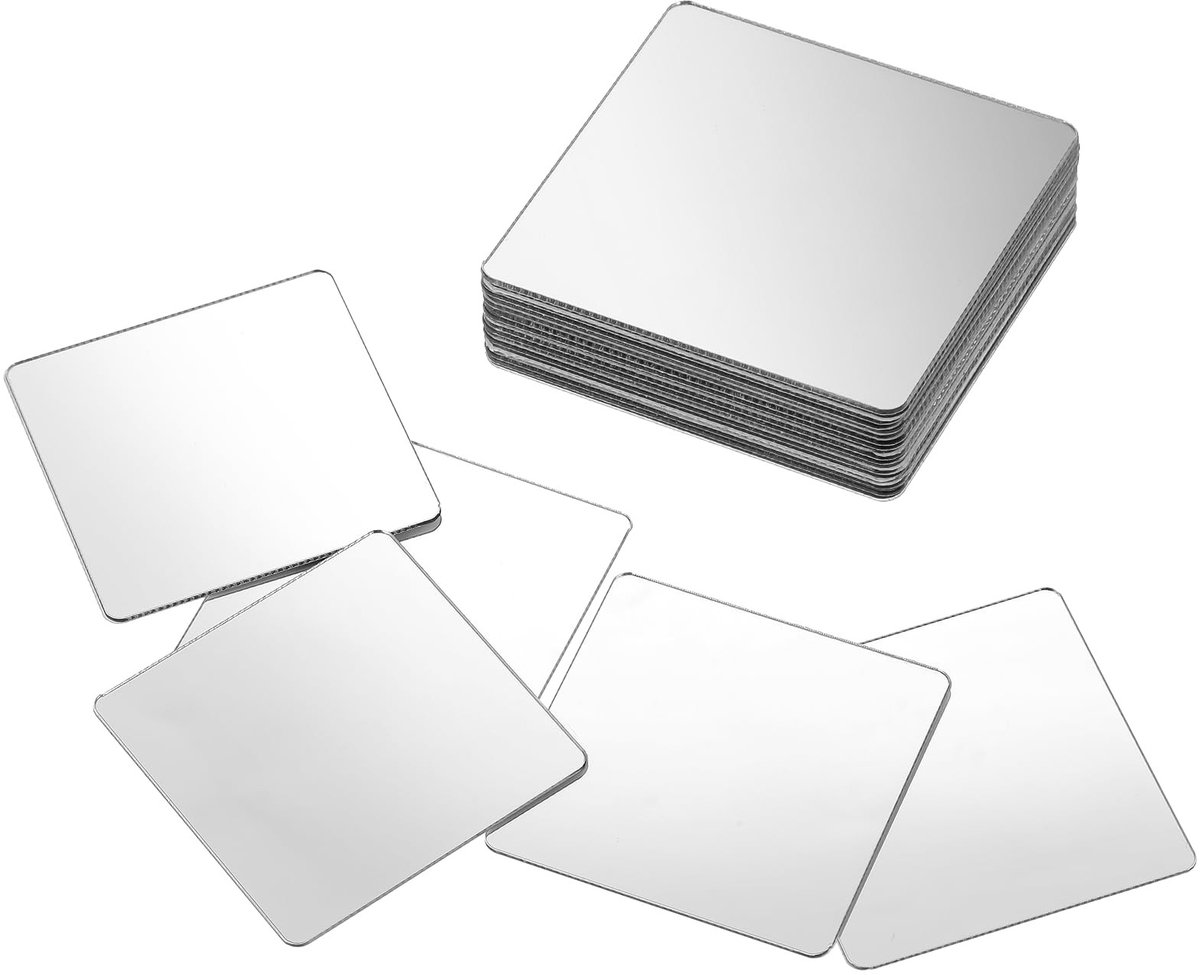 Elzusha - Zelfklevende Spiegeltegels 5x5 cm - 50 Stuks