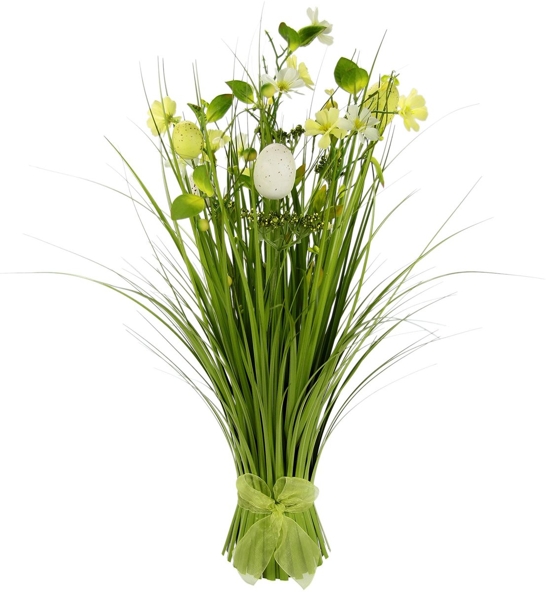 Elzusha - Kunstgras Bos met Bloemen en Eieren - Decoratieve Lenteversiering