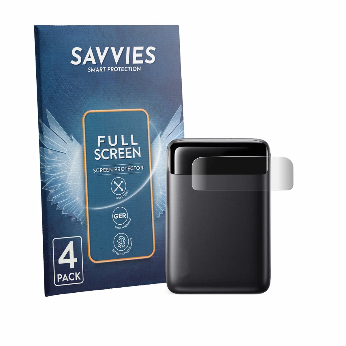 Savvies - Screenprotector voor INIU P512 - Folie Beschermfolie transparant volledig dekking 4 Stuks