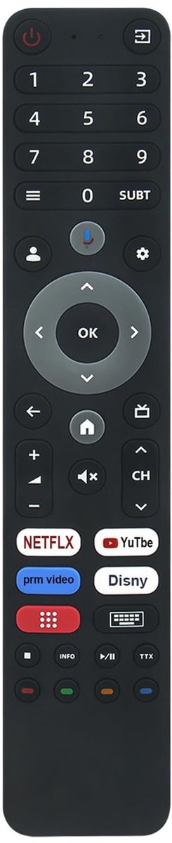 Elzusha - Ergonomische Afstandsbediening voor TV's