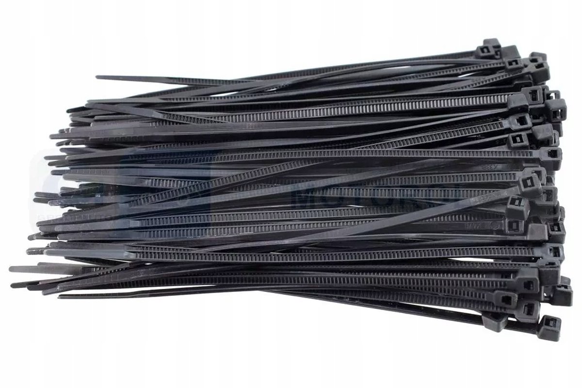 Zwarte kabelbinders 120x2,5mm, 100 stuks