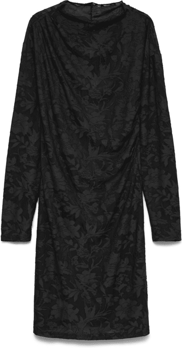 Vero Moda Vmlayla Ls Short Dress Black | Zwart | Maat: XS