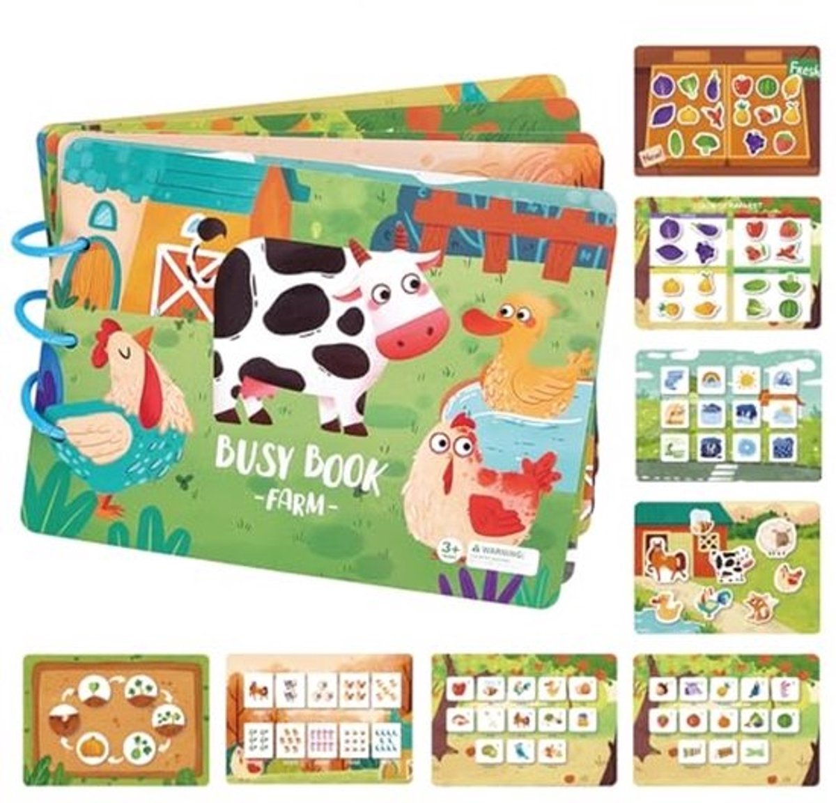 Montessori Speelgoed voor Kinderen 1-3 Jaar | Quiet Book voor Creatieve Ontwikkeling